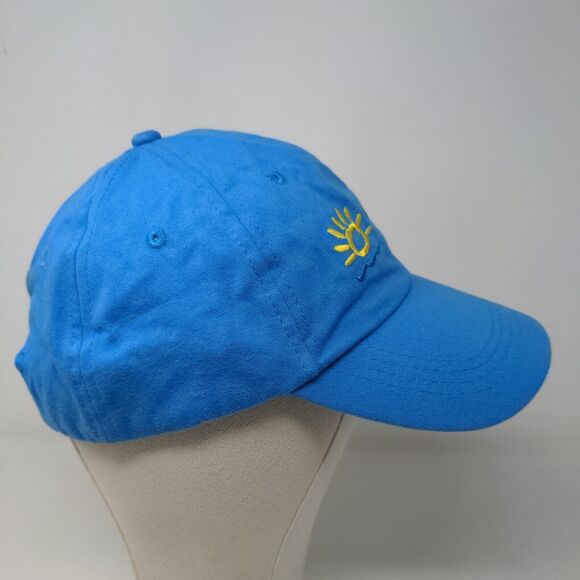 Distinctive Headwear Boy's Strapback Hat Blue Embroidered Siesta Key Logo Cotton - Picture 4 of 7